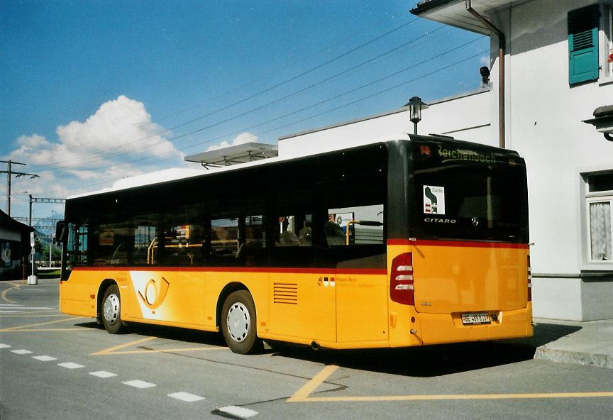 (108'401) - Portenier, Adelboden - Nr. 10/BE 489'810 - Mercedes am 22. Juni 2008 beim Bahnhof Frutigen