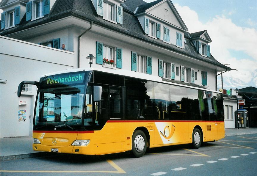 (108'402) - Portenier, Adelboden - Nr. 10/BE 489'810 - Mercedes am 22. Juni 2008 beim Bahnhof Frutigen