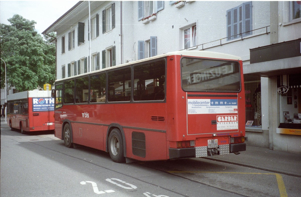 (109'015) - Busland, Burgdorf - Nr. 2/BE 151'372 - NAW/R&J (ex AOE Langnau Nr. 2) am 8. Juli 2008 beim Bahnhof Burgdorf