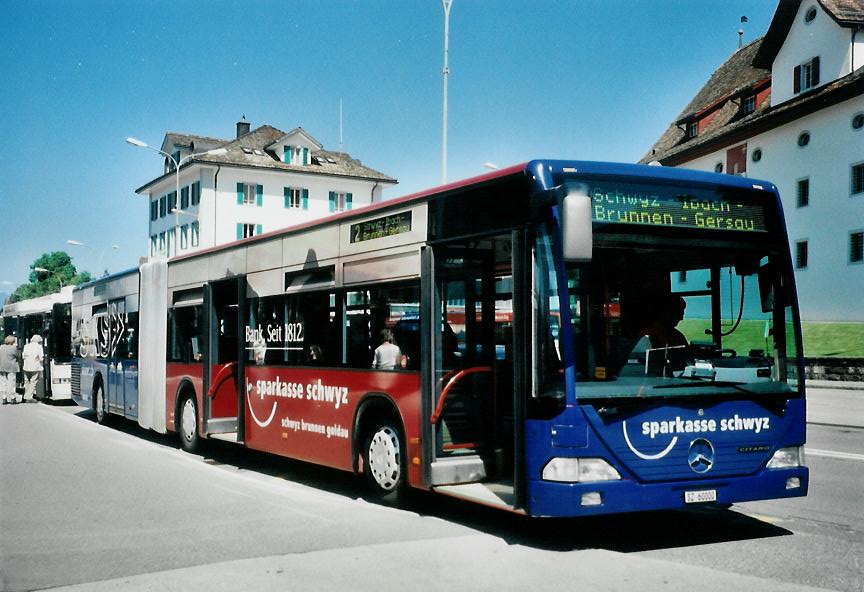 (109'319) - AAGS Schwyz - Nr. 30/SZ 60'000 - Mercedes am 16. Juli 2008 in Schwyz, Postplatz