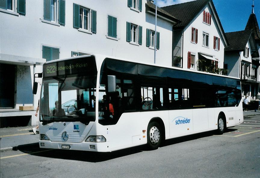 (110'411) - Schneider, Ermenswil - Nr. 2/SG 11'749 - Mercedes am 16. August 2008 beim Bahnhof Rapperswil