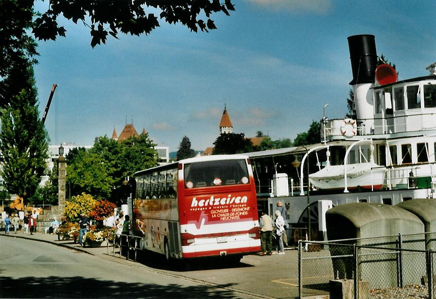 (110'808) - Hertzeisen, Glovelier - JU 6572 - Setra am 2. September 2008 bei der Schifflndte Thun
