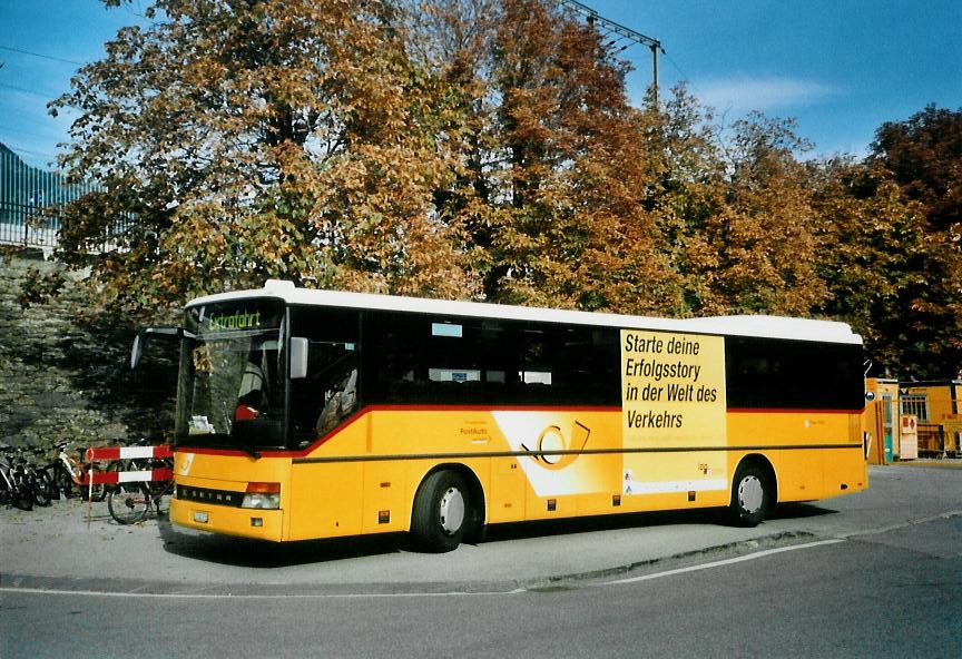 (111'434) - PostAuto Wallis - VS 241'978 - Setra (ex Anthamatten, Saas-Almagell) am 12. Oktober 2008 beim Bahnhof Brig