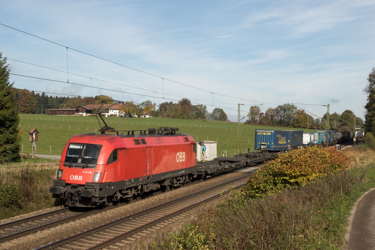 1116 148-8 am 24. Oktober 2015 bei Vogl.