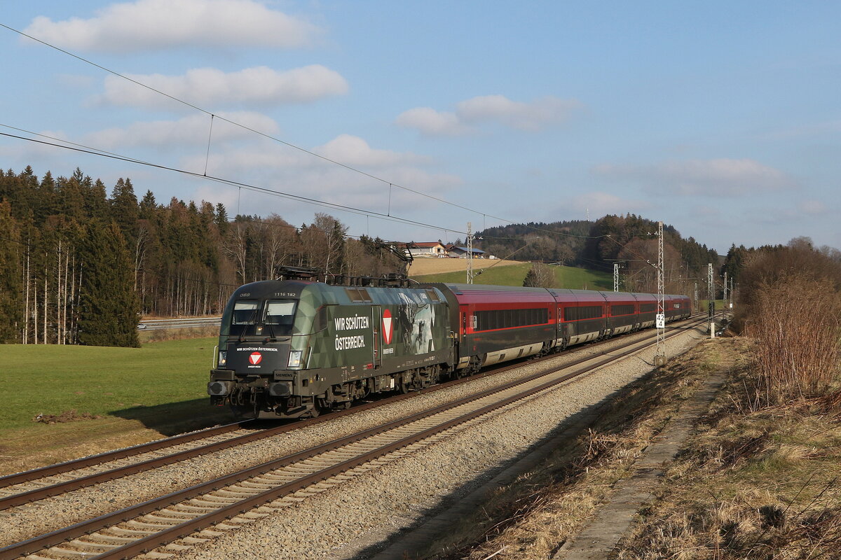 1116 182  Bundesheer  am 12. Februar 2023 bei H�tt im Chiemgau.