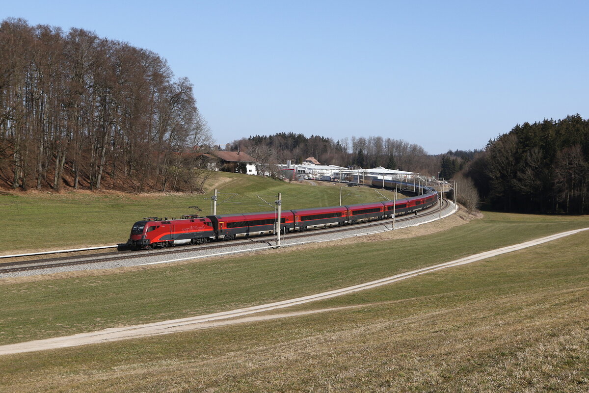 1116 217 aus Salzburg kommend am 7. M�rz 2025 bei Axdorf.