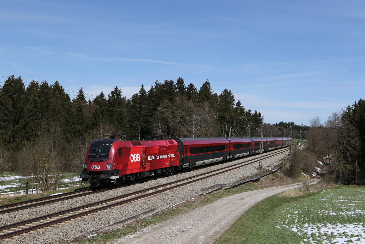 1116 225  Heute. F�r morgen. F�r heute  aus Salzburg kommend am 9. April 2021 bei Grabenst�tt.