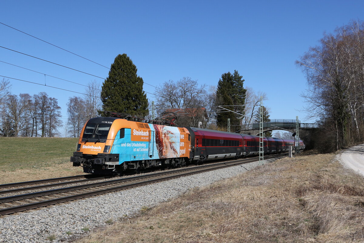 1116 229  Steinbach  war am 23. Mrz 2022 bei bersee am Chiemsee auf dem Weg nach Kufstein.