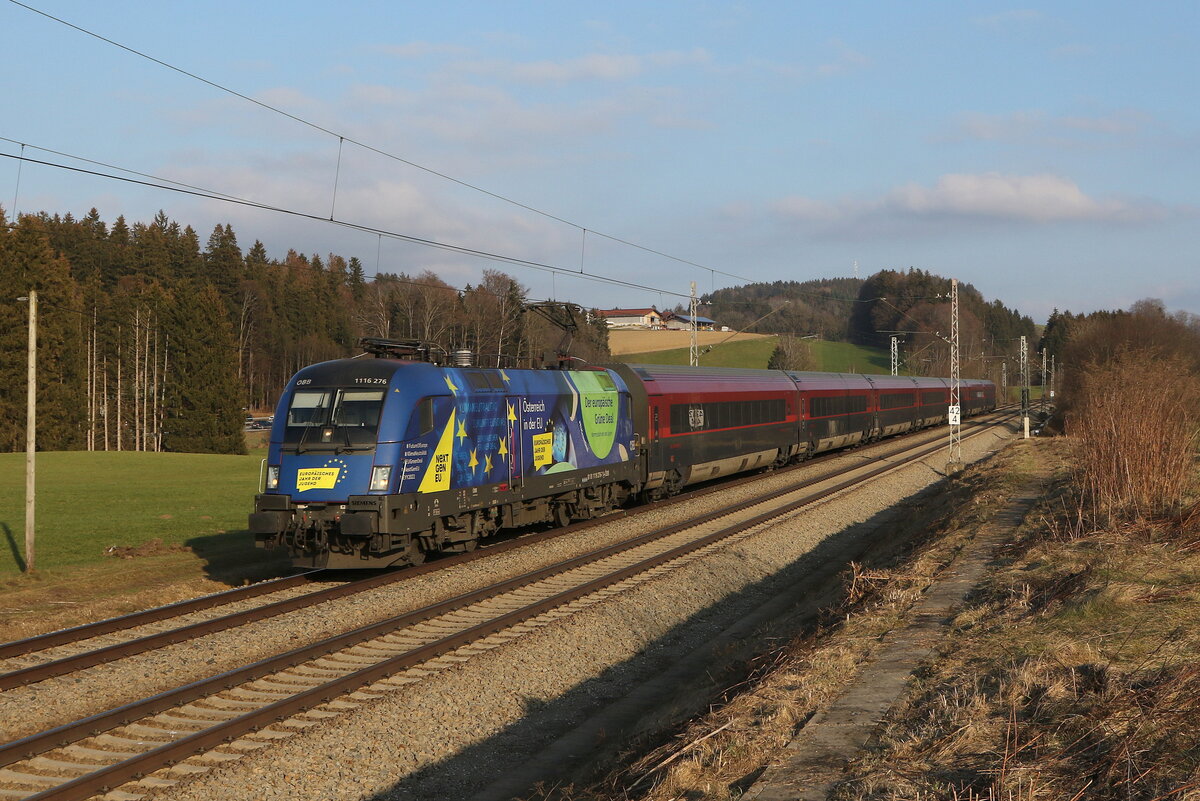 1116 276  EU-Taurus  am 12. Februar 2023 bei Htt im Chiemgau.