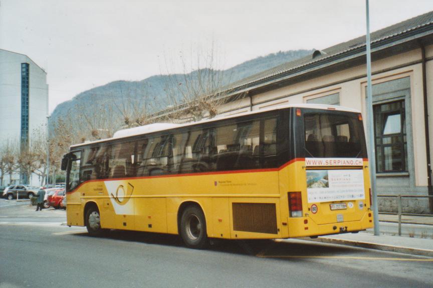 (112'605) - Autopostale, Mendrisio - TI 217'708 - Volvo am 9. Dezember 2008 beim Bahnhof Chiasso