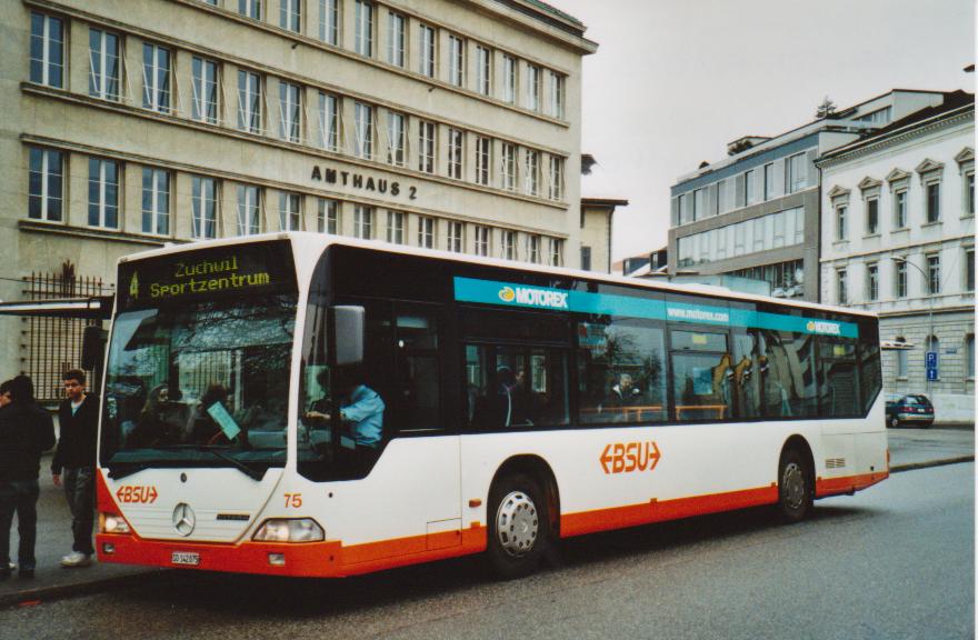 (113'016) - BSU Solothurn - Nr. 75/SO 142'075 - Mercedes am 20. Dezember 2008 in Solothurn, Amthausplatz