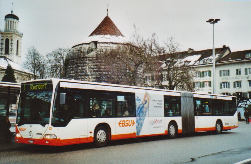 (113'024) - BSU Solothurn - Nr. 42/SO 143'442 - Mercedes am 20. Dezember 2008 in Solothurn, Amthausplatz