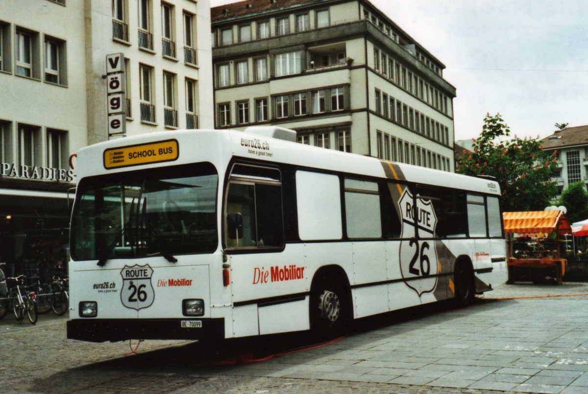 (116'427) - Euro 26, Bern - BE 70'099 - Volvo/R&J (ex Bernmobil, Bern Nr. 104) am 13. Mai 2009 in Thun, Waisenhausplatz