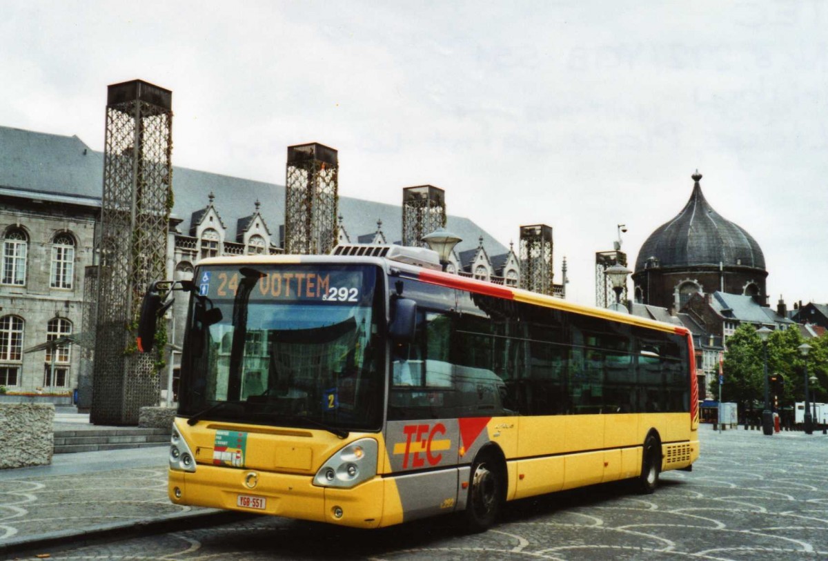 (118'718) - TEC Lige - Nr. 5.292/YGB-551 - Irisbus am 8. Juli 2009 in Lige, Place Saint-Laurent