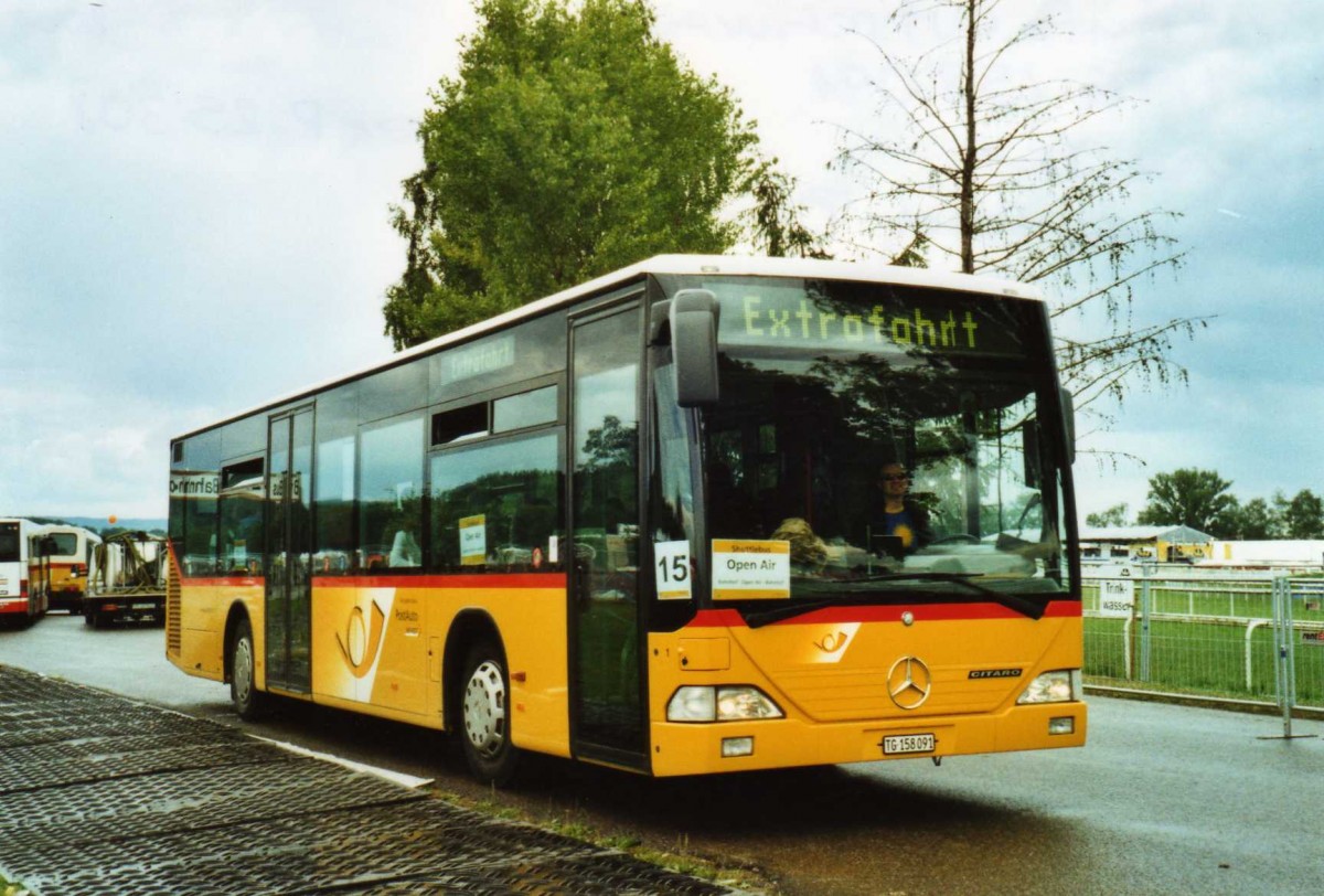 (118'918) - PostAuto Ostschweiz - Nr. 1/TG 158'091 - Mercedes (ex P 25'308) am 10. Juli 2009 in Frauenfeld, Open-Air