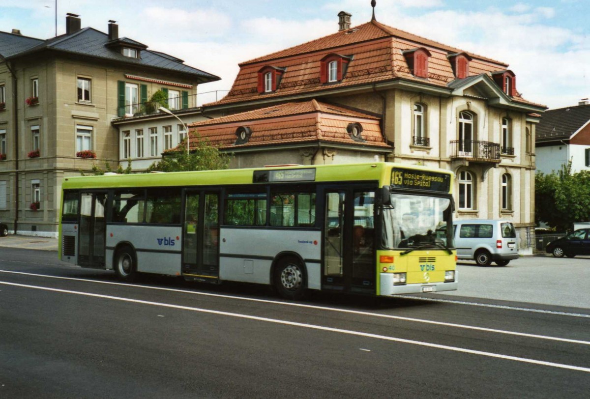 (119'029) - Busland, Burgdorf - Nr. 40/BE 593 - Mercedes (ex BSU Solothurn Nr. 60) am 10. Juli 2009 beim Bahnhof Burgdorf
