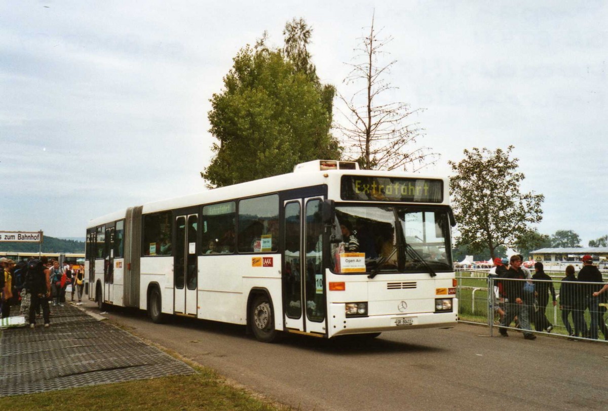 (119'128) - Stuppan, Flims - GR 80'411 - Mercedes/Hess (ex BOGG Wangen b.O. Nr. 39; ex SOO Olten Nr. 39) am 12. Juli 2009 in Frauenfeld, Open-Air