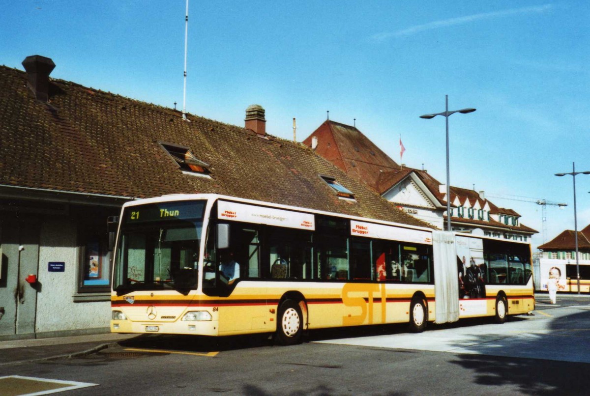 (119'419) - STI Thun - Nr. 84/BE 543'384 - Mercedes am 9. August 2009 beim Bahnhof Thun