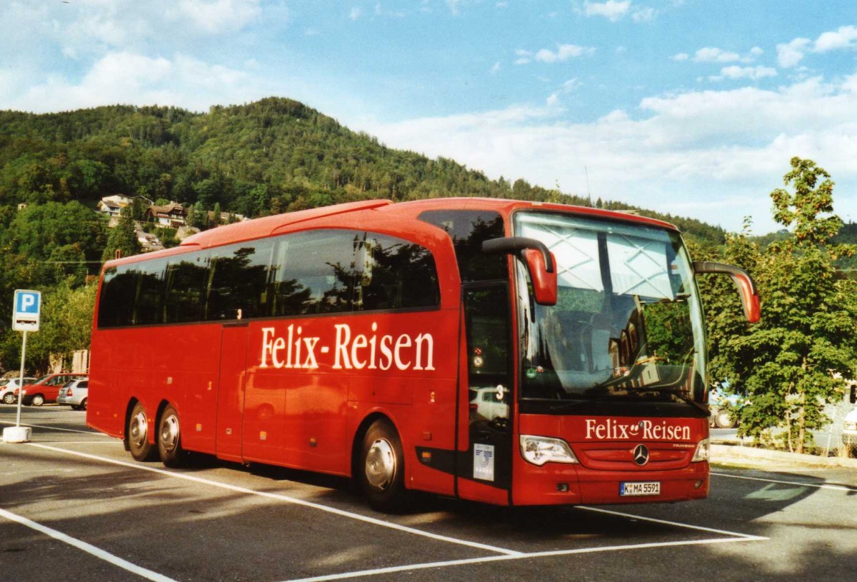 (120'105) - Aus Deutschland: Felix-Reisen, Kln - Nr. 3/K-MA 5591 - Mercedes am 17. August 2009 in Thun, Seestrasse