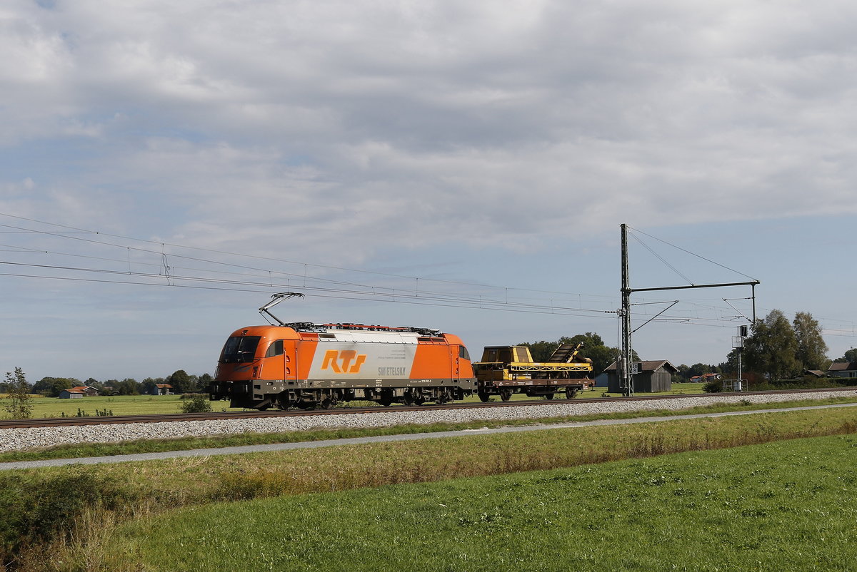 1216 901 mit einem Bauwagen am 19. September 2018 bei bersee.