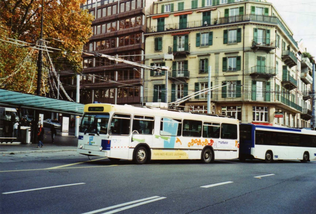 (122'331) - TL Lausanne - Nr. 780 - NAW/Lauber Trolleybus am 19. November 2009 in Lausanne, Chauderon