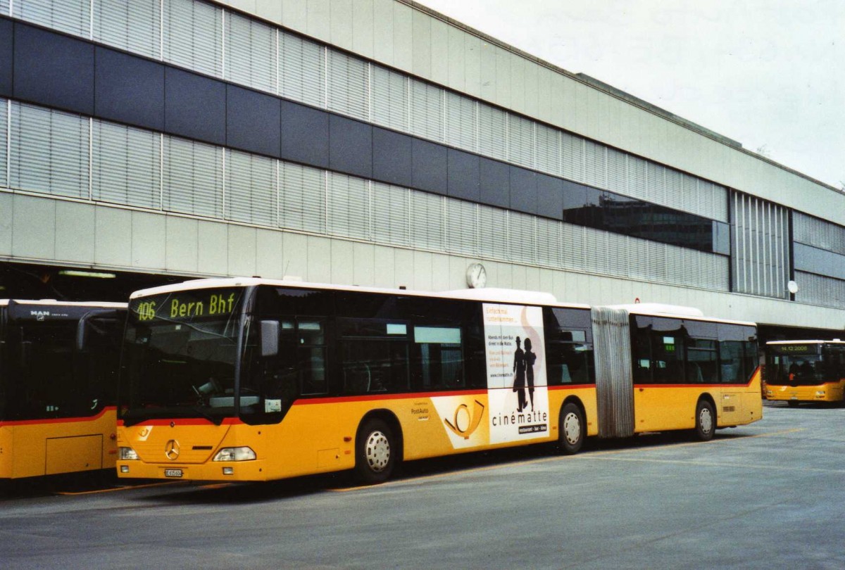(123'417) - PostAuto Bern - Nr. 634/BE 615'604 - Mercedes (ex P 27'008) am 1. Januar 2010 in Bern, Postautostation