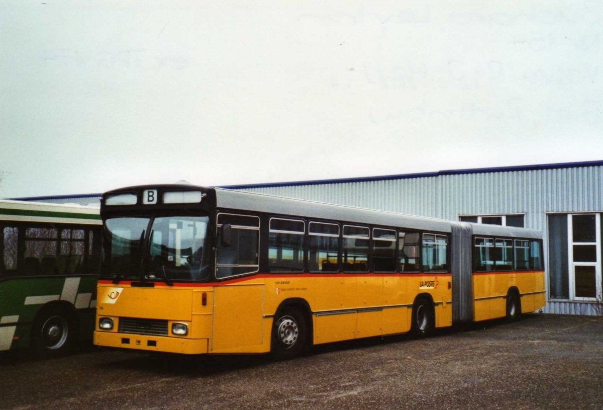 (123'426) - Buchard, Leytron - Nr. 154 - Volvo/R&J-Hess (ex TPG Genve Nr. 174) am 1. Januar 2010 in Biel, Rattinbus