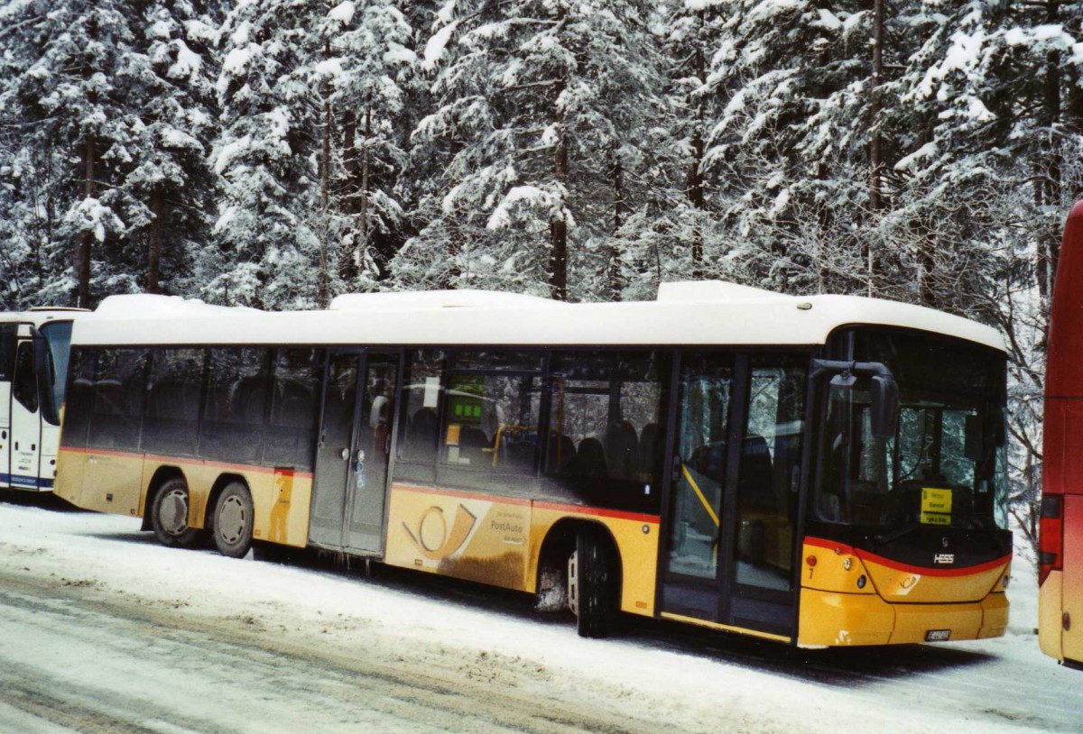 (123'624) - Engeloch, Riggisberg - Nr. 7/BE 447'403 - Scania/Hess am 9. Januar 2010 in Adelboden, Unter dem Birg