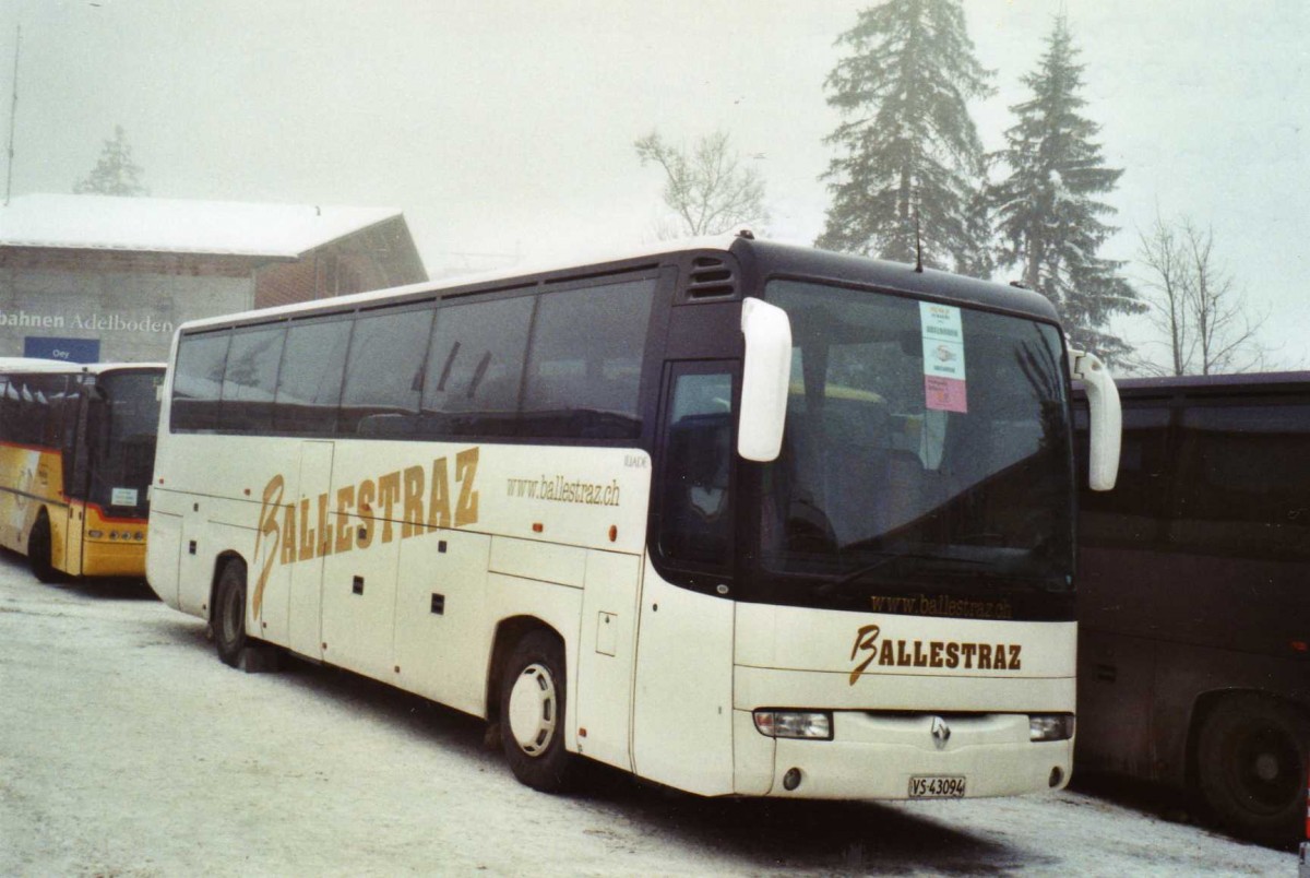 (123'818) - Ballestraz, Grne - VS 43'094 - Renault am 9. Januar 2010 in Adelboden, ASB