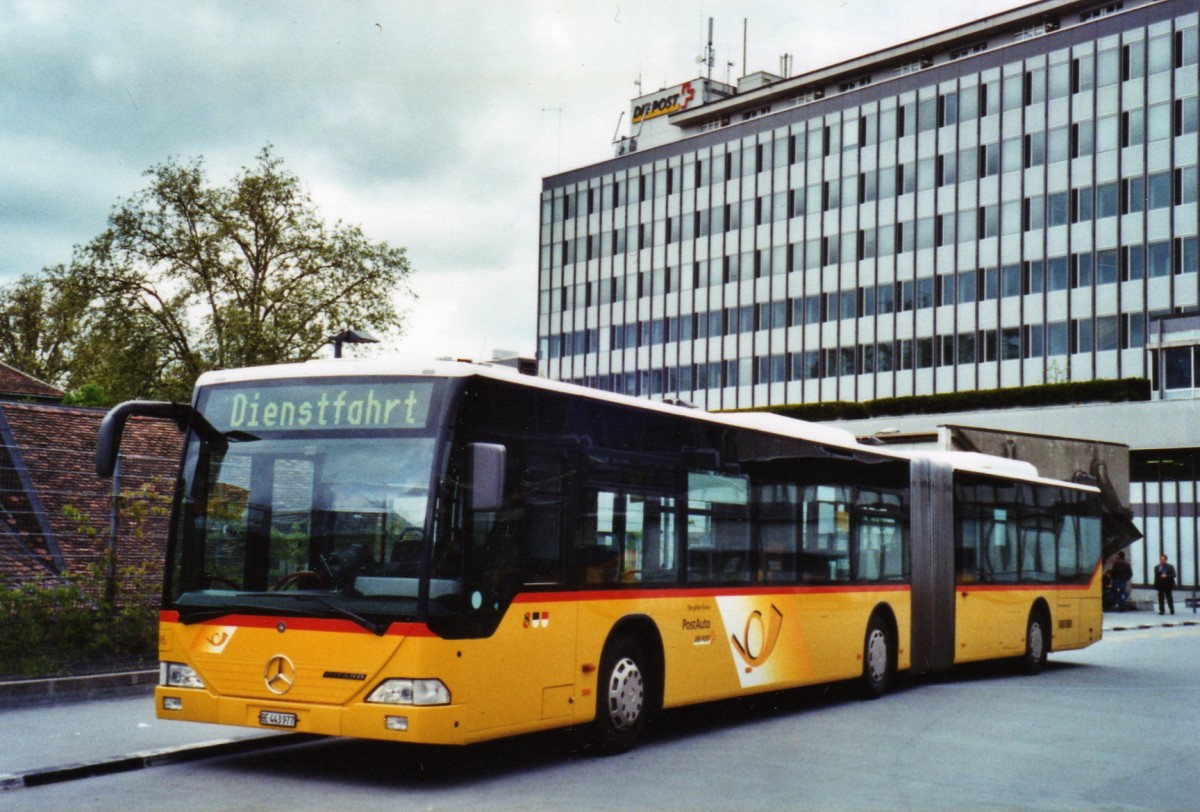 (126'201) - PostAuto Bern - Nr. 636/BE 443'977 - Mercedes (ex P 27'011) am 13. Mai 2010 in Bern, Postautostation