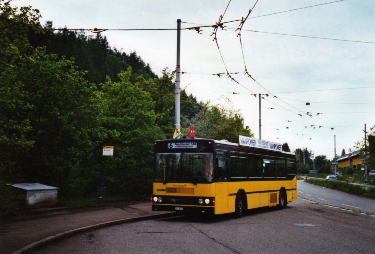 (126'231) - Ruklic, Schaffhausen - SH 39'570 - Scania/FHS (ex VBSH Schaffhausen Nr. 36; ex VBSH Schaffhausen Nr. 1) am 16. Mai 2010 in Schaffhausen, Herblingertal