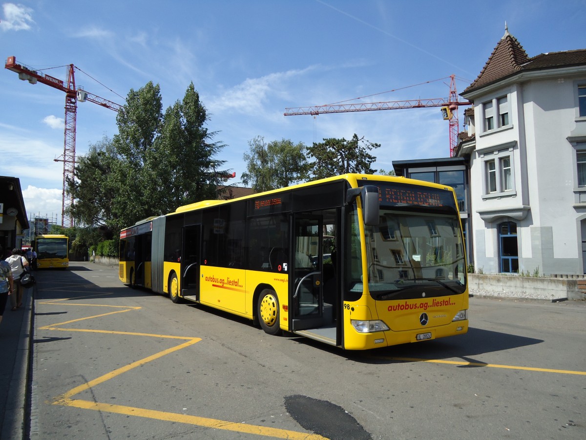 (127'696) - AAGL Liestal - Nr. 98/BL 28'824 - Mercedes am 6. Juli 2010 beim Bahnhof Liestal