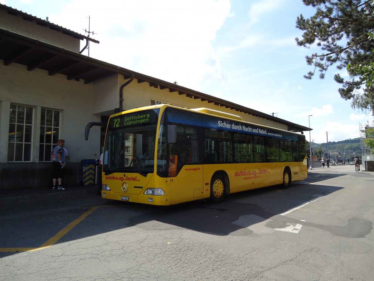 (127'697) - AAGL Liestal - Nr. 75/BL 7323 - Mercedes am 6. Juli 2010 beim Bahnhof Liestal