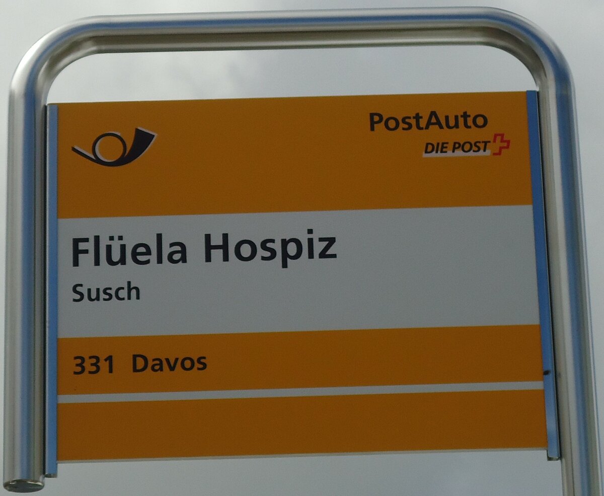 (128'289) - PostAuto-Haltestelle - Susch, Flela Hospiz - am 7. August 2010