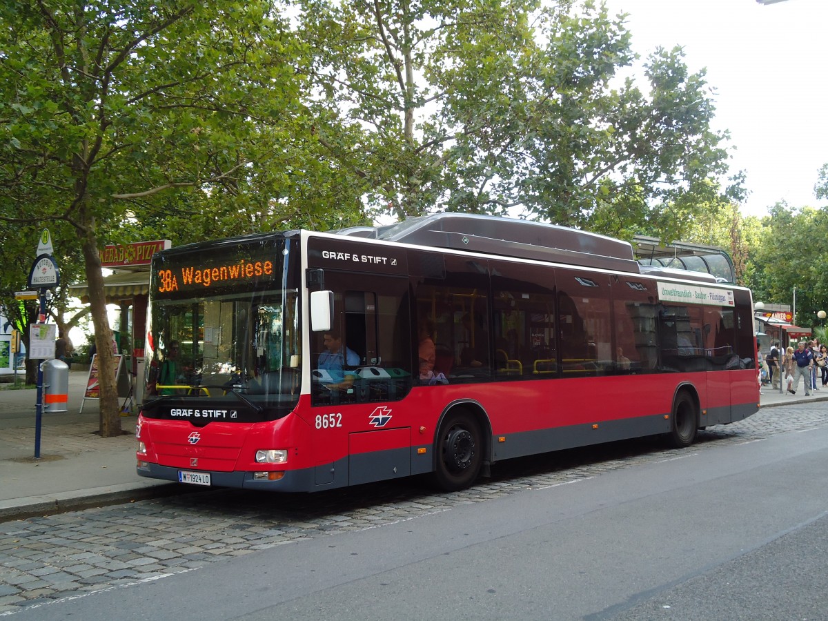 (128'429) - Wiener Linien - Nr. 8652/W 1924 LO - Grf&Stift am 9. August 2010 in Wien, Heiligenstadt