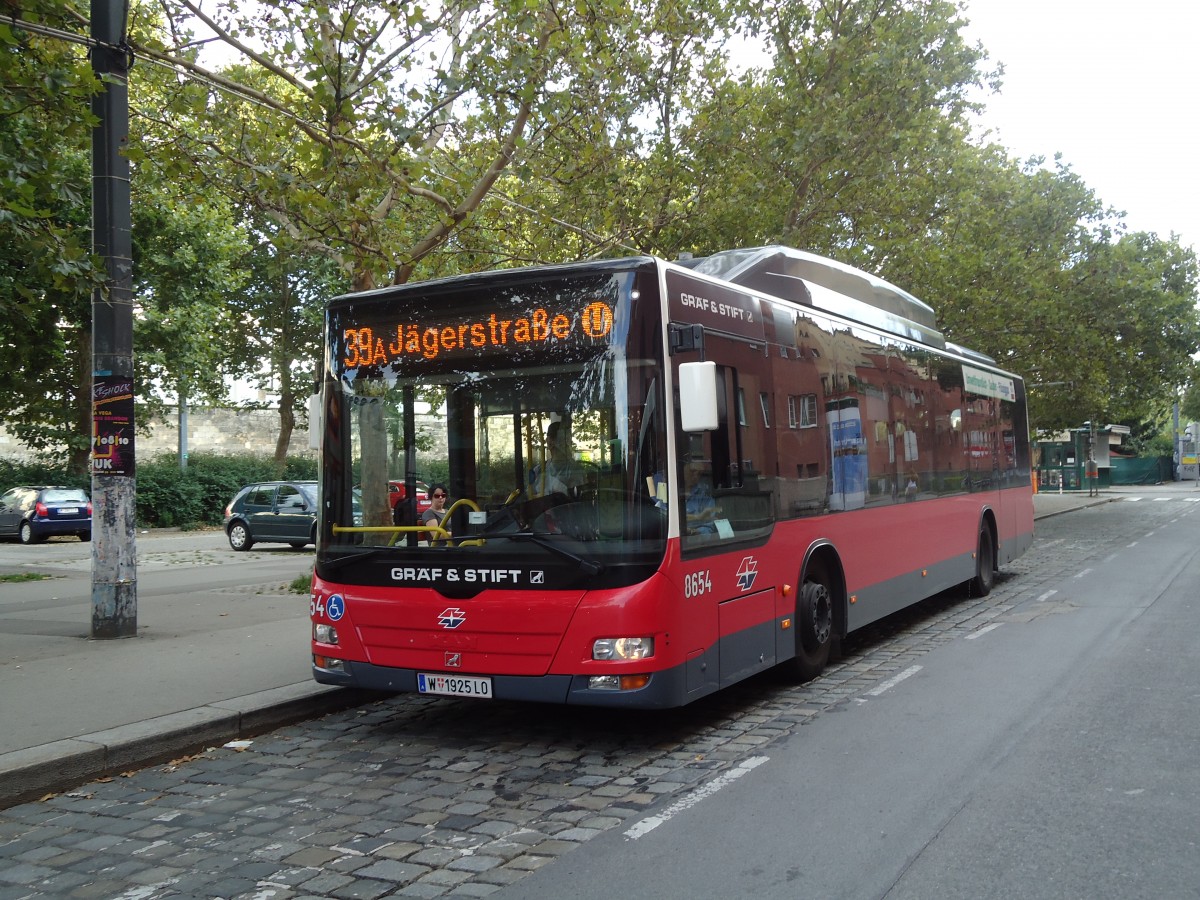 (128'434) - Wiener Linien - Nr. 8654/W 1925 LO - Grf&Stift am 9. August 2010 in Wien, Heiligenstadt