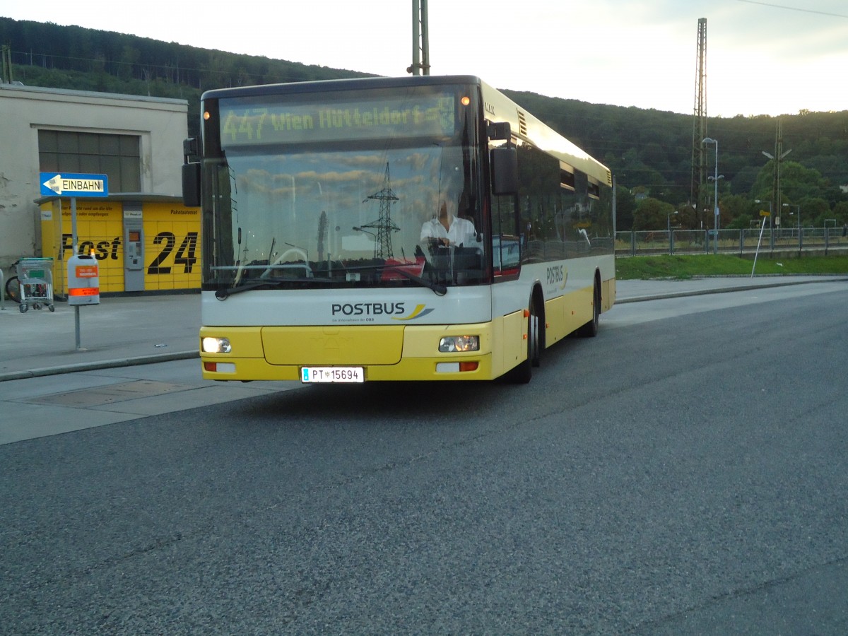 (128'477) - PostBus - PT 15'694 - MAN am 9. August 2010 in Wien, Htteldorf
