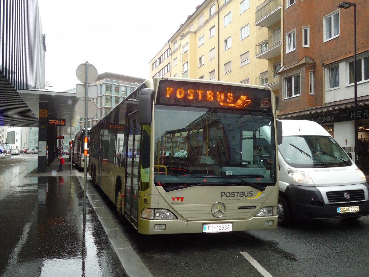 (128'667) - PostBus - PT 12'633 - Mercedes am 11. August 2010 beim Bahnhof Innsbruck
