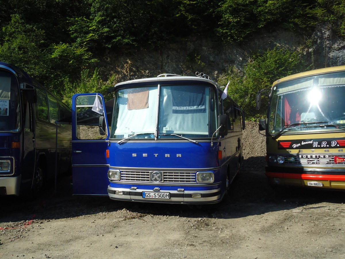 (128'936) - Aus Deutschland: Schulz, Goslar - GS-S 500H - Setra am 22. August 2010 in Thayngen, Wohnbustreffen