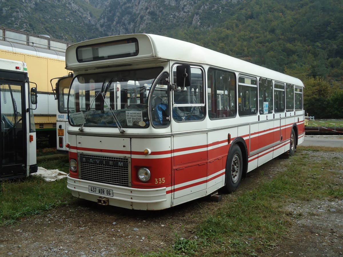 (130'718) - Muse Bus, Breil-sur-Roya - Nr. 335/437 ADR 06 - Saviem am 16. Oktober 2010 in Breil-sur-Roya, Museum