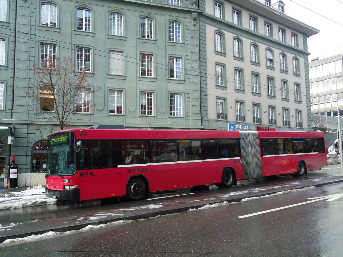 (131'328) - Bernmobil, Bern - Nr. 260/BE 572'260 - Volvo/Hess am 7. Dezember 2010 in Bern, Schanzenstrasse