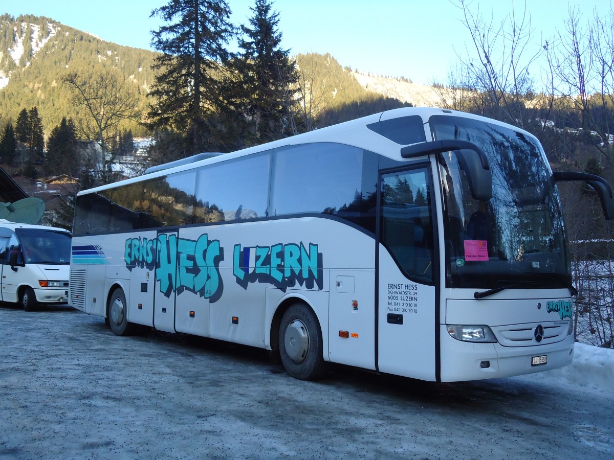 (131'982) - Hess E., Luzern - LU 15'688 - Mercedes am 8. Januar 2011 in Adelboden, ASB