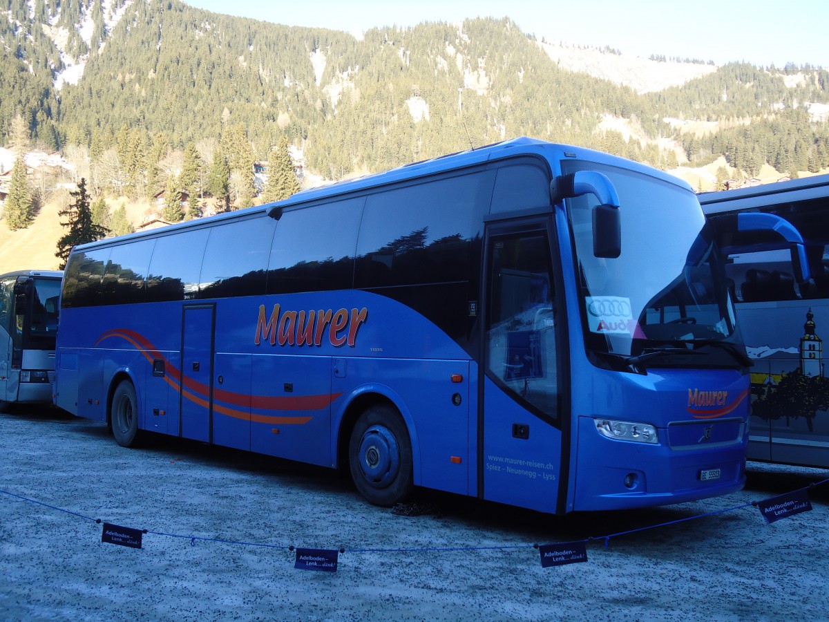 (132'037) - Maurer, Spiez - BE 55'513 - Volvo am 8. Januar 2011 in Adelboden, ASB