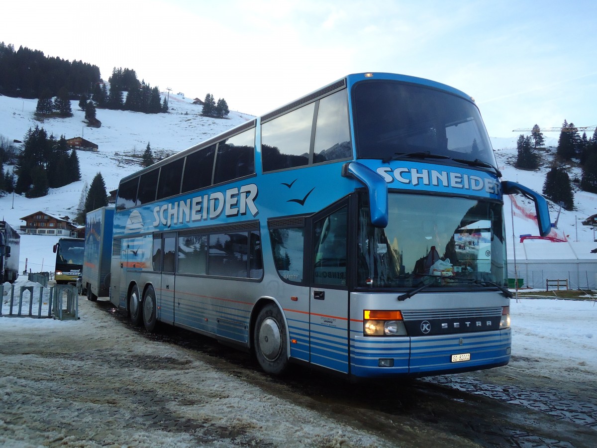 (132'218) - Schneider, Langendorf - SO 82'002 - Setra am 8. Januar 2011 in Adelboden, Weltcup