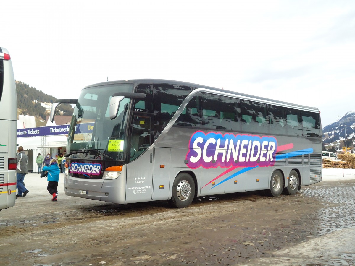 (132'246) - Schneider, Kirchberg - BE 4334 - Setra am 9. Januar 2011 in Adelboden, Weltcup
