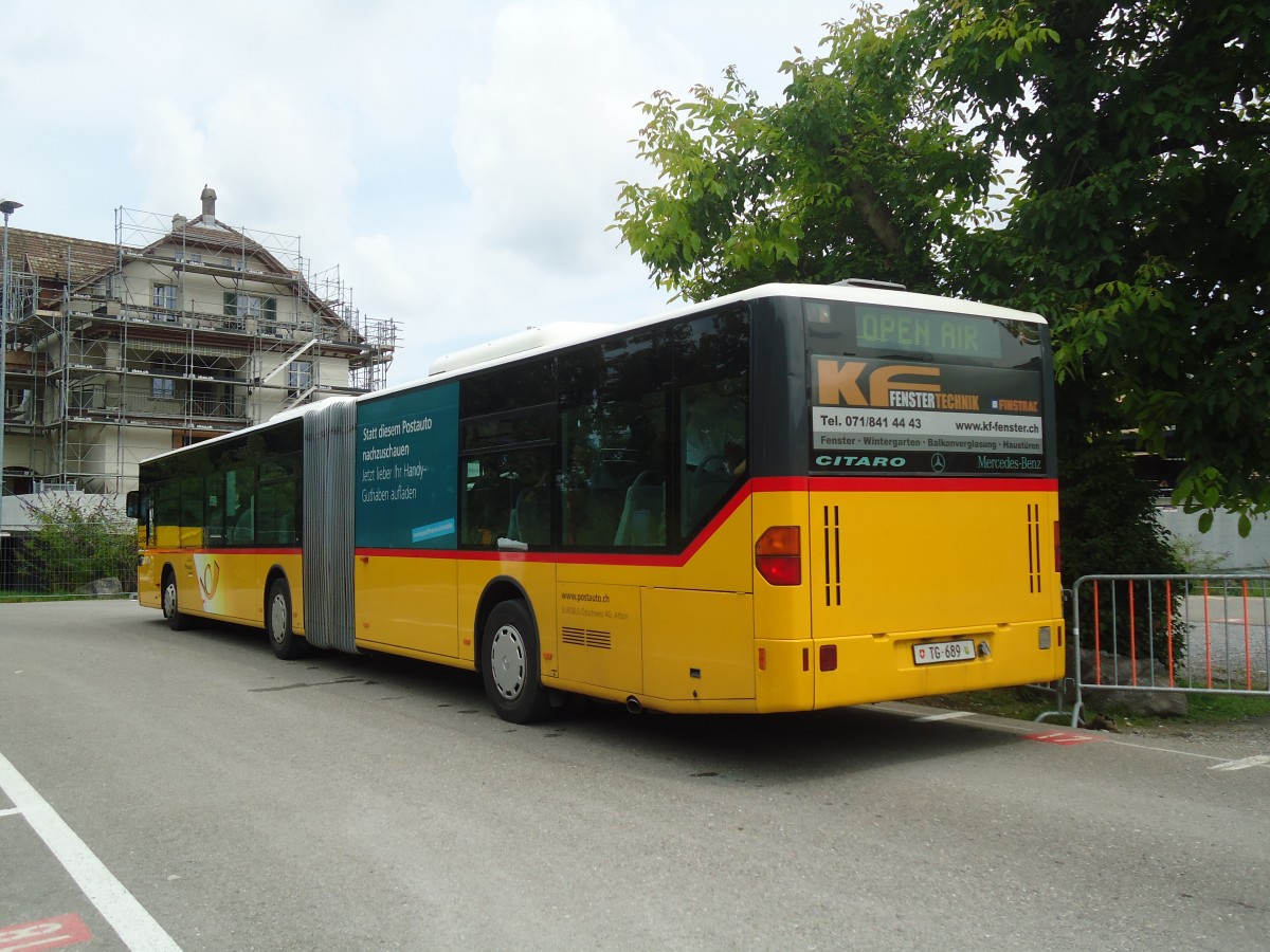 (134'899) - Eurobus, Arbon - Nr. 3/TG 689 - Mercedes am 10. Juli 2011 beim Bahnhof Frauenfeld