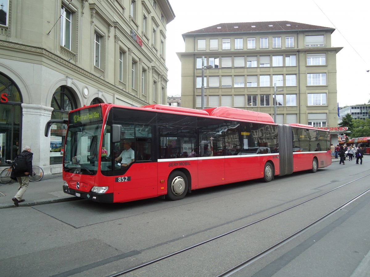 (135'146) - Bernmobil, Bern - Nr. 852/BE 671'852 - Mercedes am 14. Juli 2011 beim Bahnhof Bern