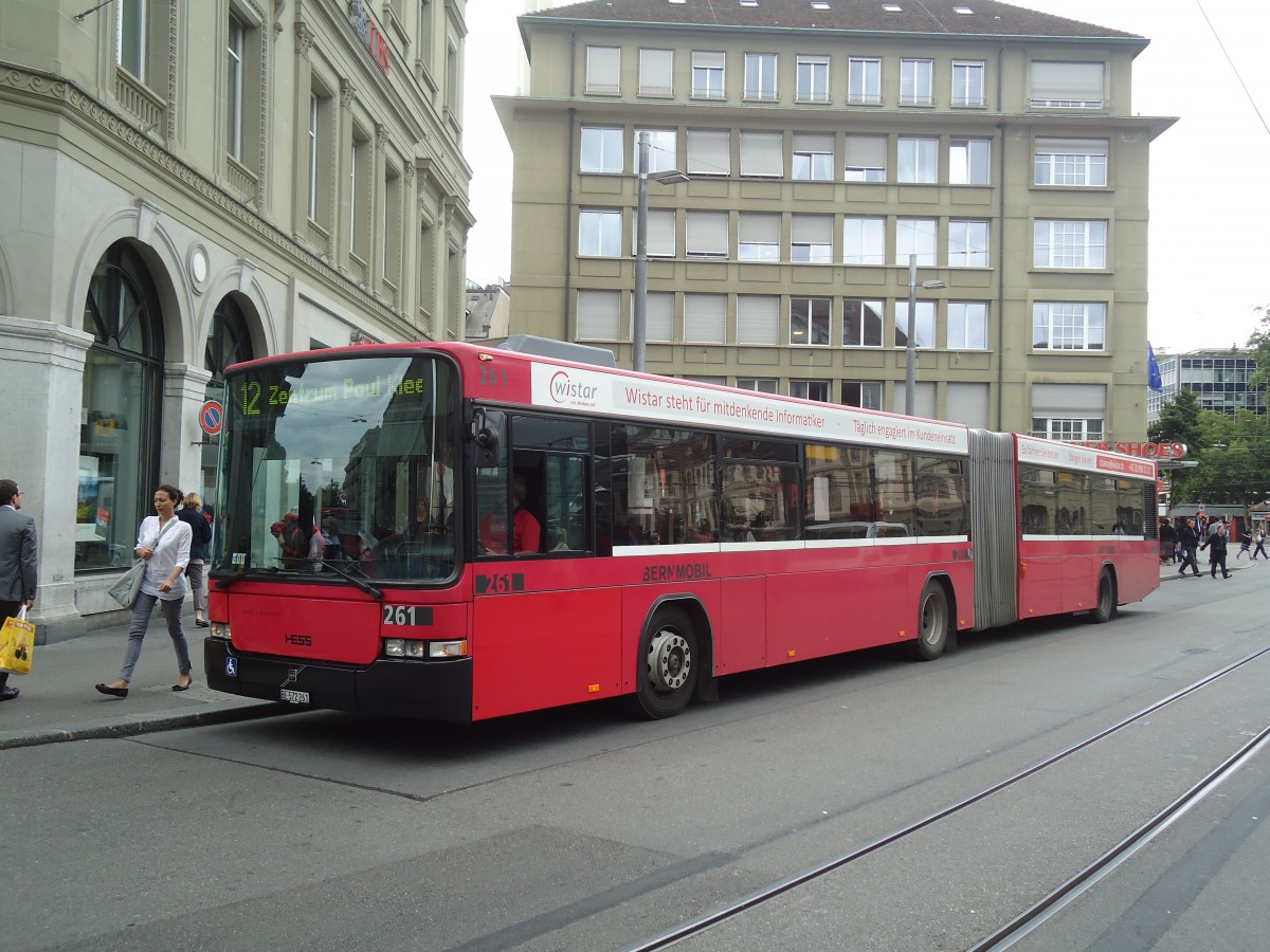 (135'149) - Bernmobil, Bern - Nr. 261/BE 572'261 - Volvo/Hess am 14. Juli 2011 beim Bahnhof Bern