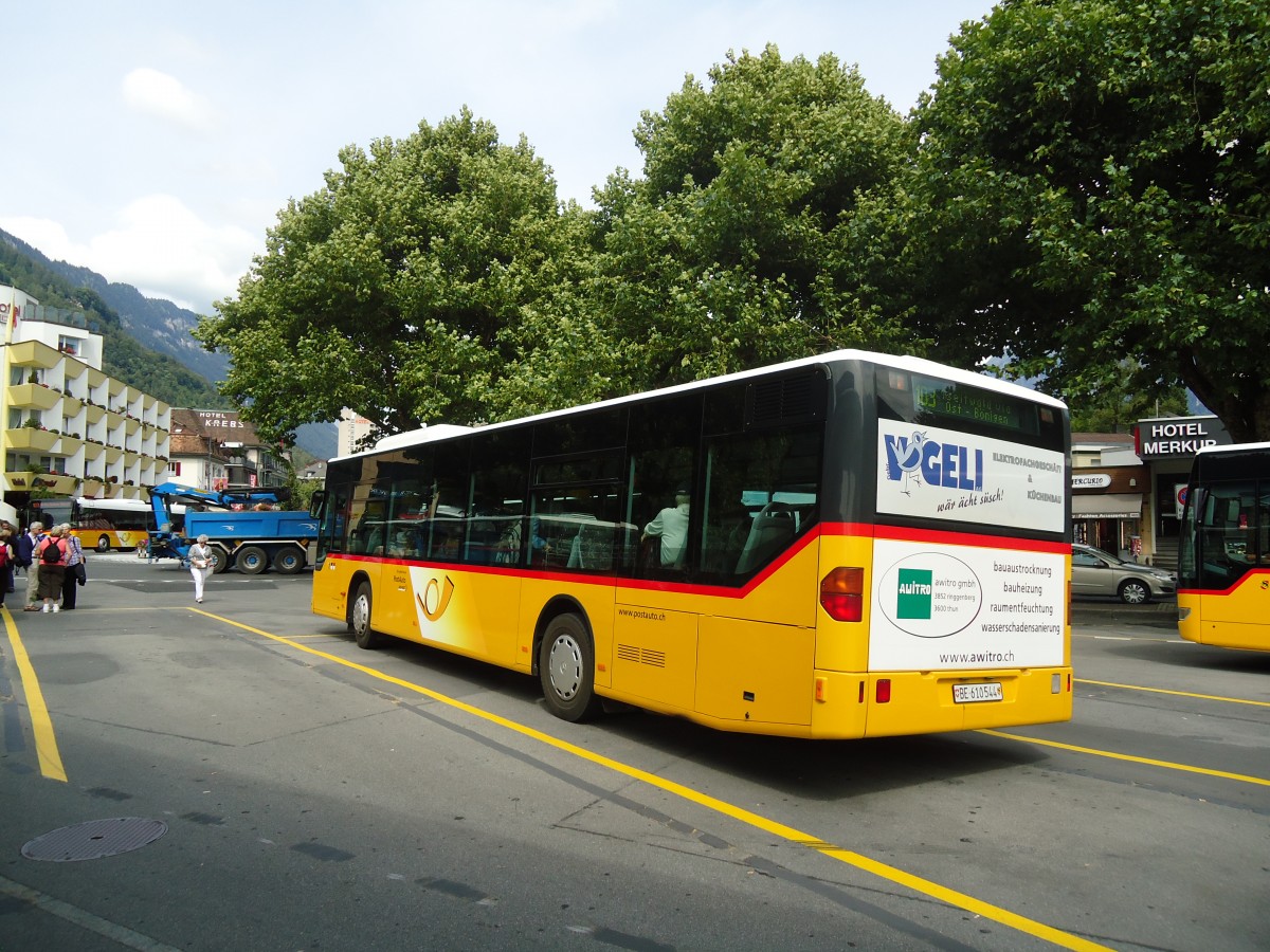 (135'172) - PostAuto Bern - BE 610'544 - Mercedes am 15. Juli 2011 beim Bahnhof Interlaken West
