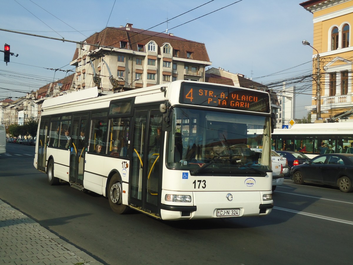 (136'543) - Ratuc, Cluj-Napoca - Nr. 173/CJ-N 324 - Irisbus Trolleybus am 6. Oktober 2011 in Cluj-Napoca
